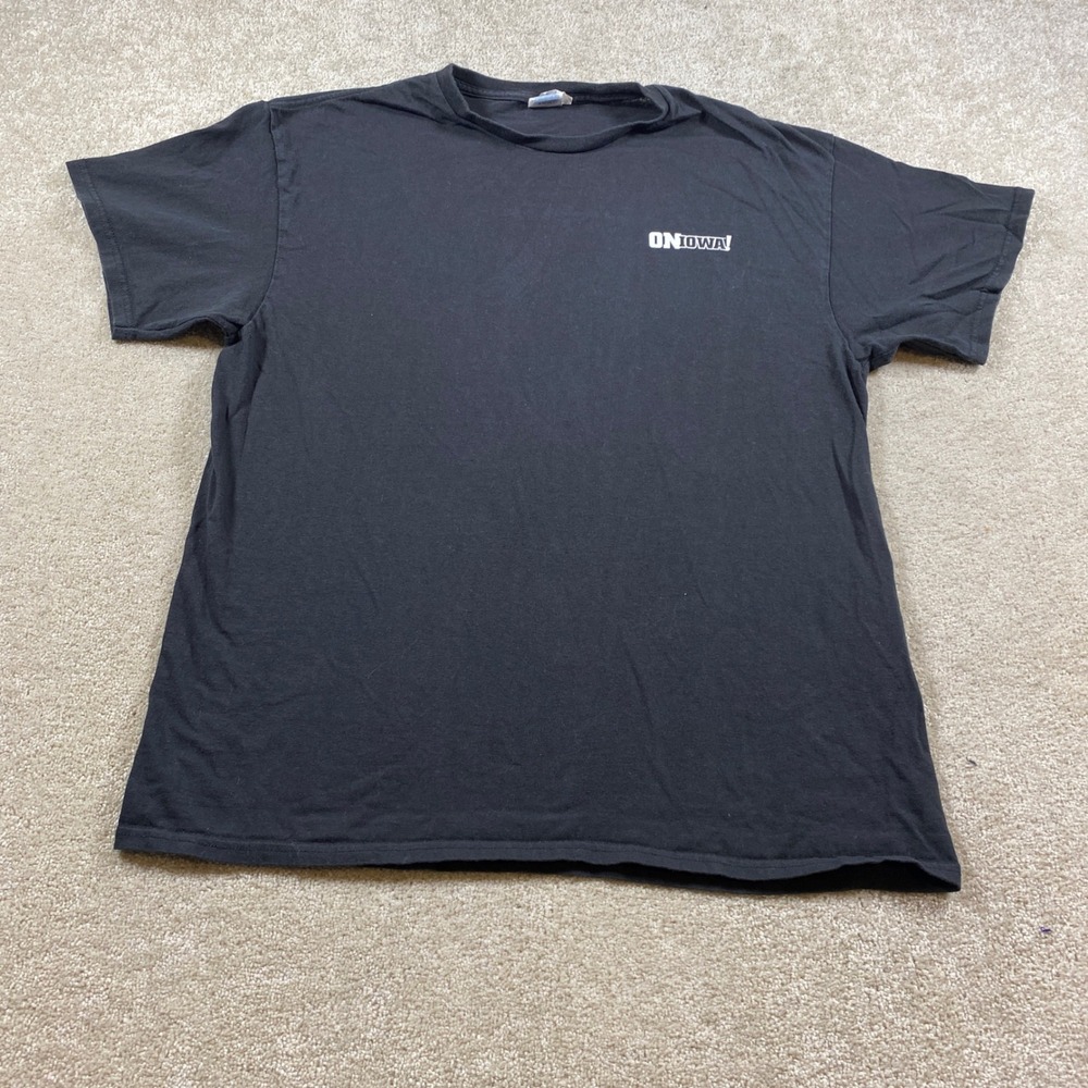 Delta Pro Weight T-Shirt Mens XL Black On Iowa Kickoff At Kinnick Graphic Tee